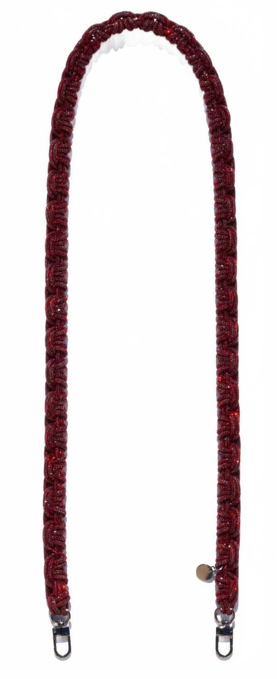 NEW ROCKNOT women's petite crown crossbody strap in ruby red